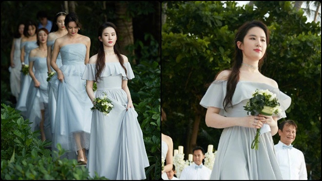 Phù dâu Lưu Diệc Phi xinh như tiên giáng trần trong đám cưới bạn thân Ảnh 2