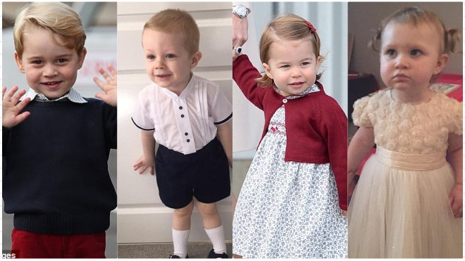 Các bản sao nhí ấn tượng của hai nhóc tì Hoàng gia Anh Quốc Ảnh 2