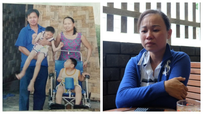 Người vợ của ông bố nuôi 2 con bại não: Tôi không bỏ con và trước đây thường xuyên bị chồng đánh đập Ảnh 2