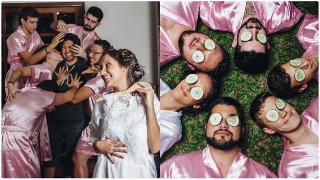 Rụng tim với dàn phù dâu 'toàn trai' cực đáng yêu của cô gái Brazil Ảnh 2