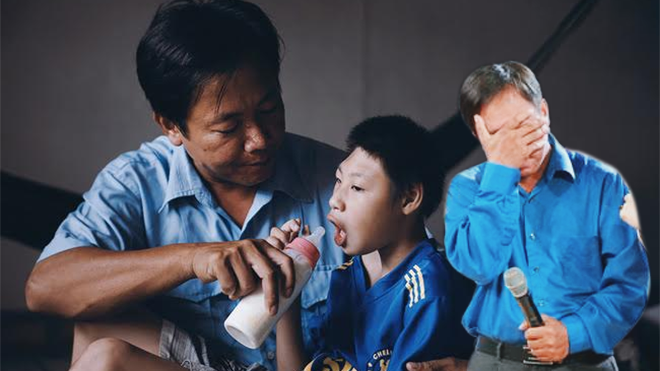 Bị giang hồ doạ giết, ông bố nuôi hai con bị teo não khóc lóc cầu cứu Ảnh 2