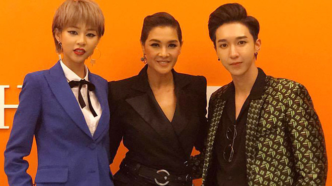 Phí Phương Anh, Key (MONSTAR) rạng rỡ gặp lại 'chị đại' Lukkade tại The Face Việt Nam Ảnh 2