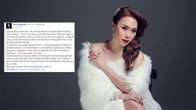 Dù đã hết hợp tác, NTK Trọng Nguyên vẫn bị fan 'quậy' vì khiến Mỹ Tâm mặc xấu Ảnh 2