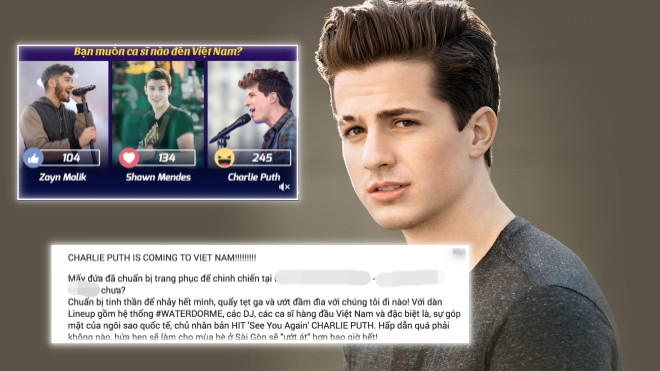 Fan thấp thỏm khi thông tin Charlie Puth đến Việt Nam ngày càng chắc chắn Ảnh 2