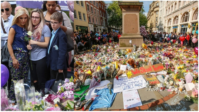 Thành phố Manchester ngập trong tang thương sau vụ nổ kinh hoàng khiến 22 người chết Ảnh 2