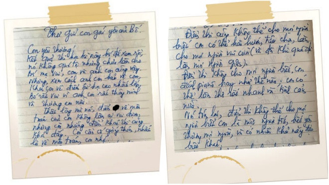 Con gái đi thi đạt điểm kém, cha viết thư tay gửi lời tâm sự khiến nhiều người xúc động Ảnh 2