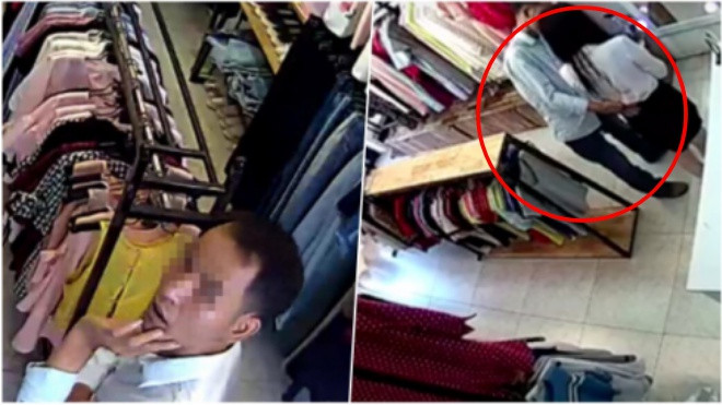 Nhờ nữ nhân viên thử đồ mua tặng bạn gái, nam thanh niên bất ngờ tốc rèm giở trò sàm sỡ Ảnh 2