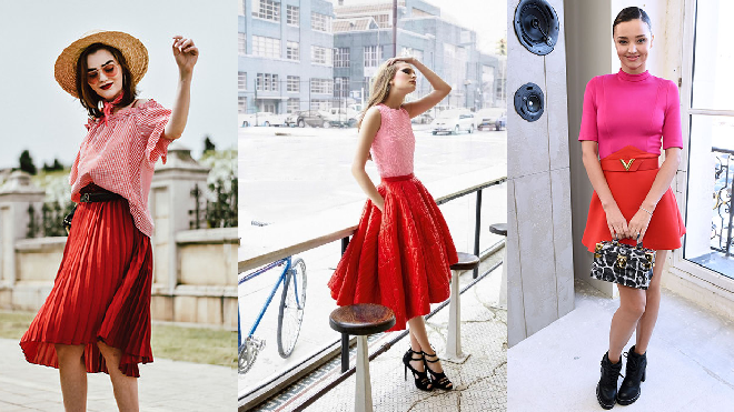 Hồng mix cùng đỏ ư, các nàng dám thử thách bản thân với trang phục này chứ! Ảnh 2