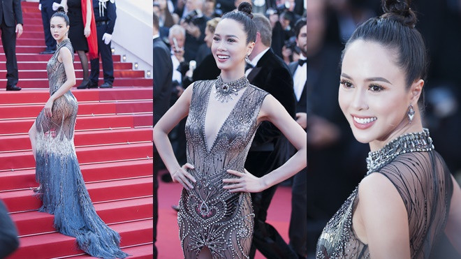 Ngọc Anh tiếp tục đẹp 'không góc chết' trên thảm đỏ Cannes ngày bế mạc Ảnh 2