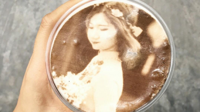 Xuất hiện quán trà sữa in hình theo yêu cầu vô cùng độc đáo Ảnh 2