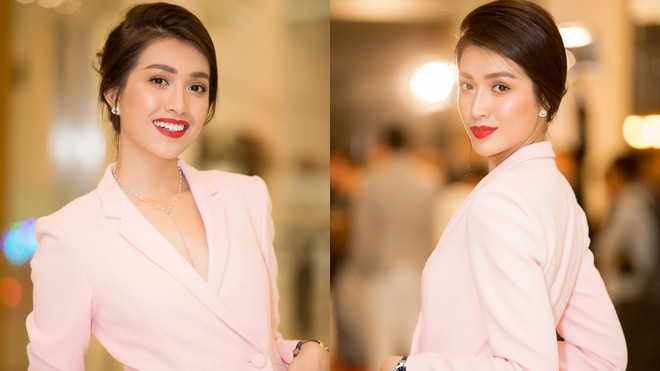 Dù diện vest, Lệ Hằng vẫn ngọt ngào hết cỡ khiến ai cũng phải ngước nhìn Ảnh 2