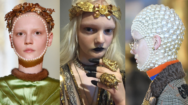 'Giật mình' với những phong cách trang điểm đầy cổ quái trong show diễn của Gucci Ảnh 2