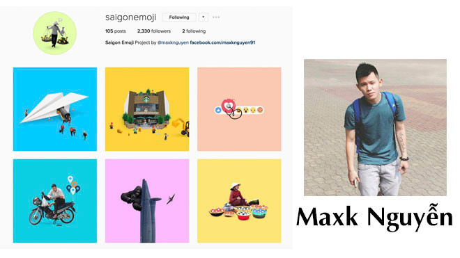 Ngoài Sài Gòn 3 mét vuông, Maxk Nguyễn còn có Saigonemoji cực kì độc đáo! Ảnh 2