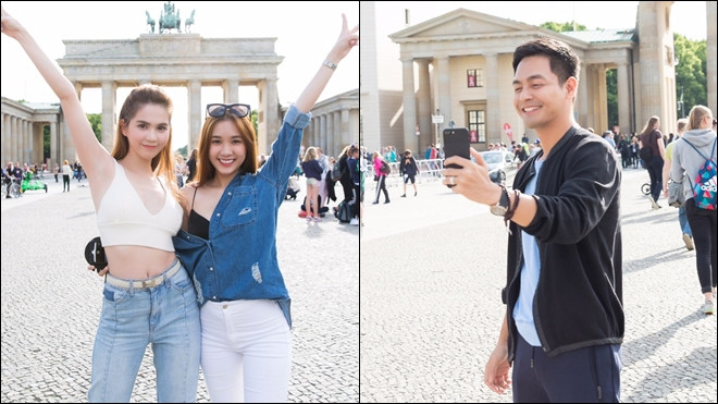 Ngọc Trinh cùng MC Phan Anh rạng rỡ tại Đức, sẵn sàng cho đêm diễn 12 tỷ Ảnh 2