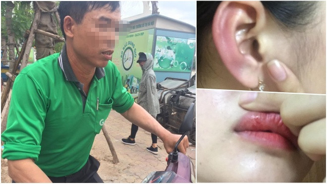 Clip: Gặp phải tài xế Grabbike 'dởm', nữ khách hàng xinh đẹp bị đánh chảy máu miệng vì trả giá Ảnh 2
