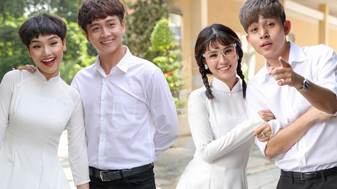 Chưa cần xem 'Cô gái đến từ hôm qua' đã thấy không khí học trò rộn ràng khi nhìn dàn diễn viên này! Ảnh 2