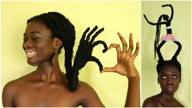 Những kiểu tóc 'chỉ nên ra đường vào dịp Halloween' của cô nàng sáng tạo Ảnh 2