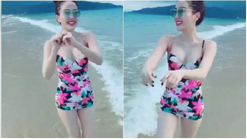 Bảo Thy lại 'hớp hồn' fan khi diện bikini gợi cảm thế này! Ảnh 2