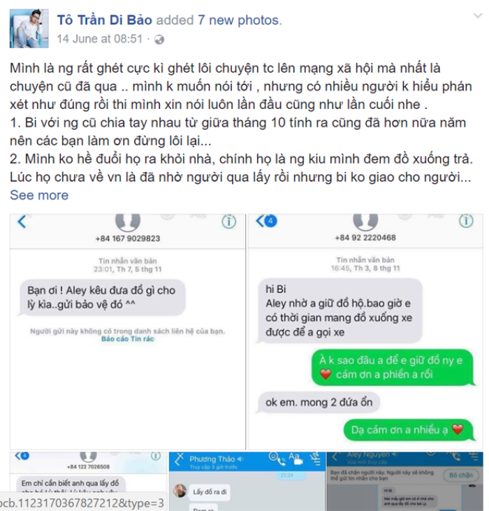 Người yêu cũ lên tiếng 'tố' Tô Trần Di Bảo là kẻ 'sống ảo', bán kem trộn từ vật liệu giá chỉ 11k