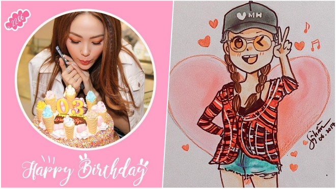Fan đồng loạt 'nhuộm' hồng Facebook mừng sinh nhật Minh Hằng Ảnh 2