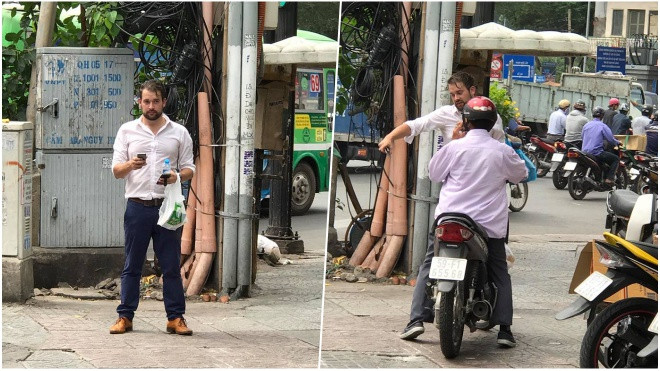 Anh Tây suýt bị đánh vì ngăn dòng xe máy lao trên vỉa hè: Chuyện của những người dân không biết hổ thẹn Ảnh 2