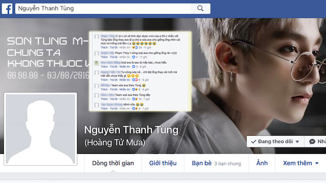 Fan thi nhau xóa avatar để giống Sơn Tùng M-TP Ảnh 2