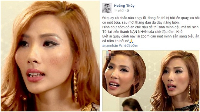 Hoàng Thùy trần tình về sự cố quên tăm xỉa răng: 'Ăn chè đậu để thí sinh mình đậu mà thí sinh không đậu' Ảnh 2