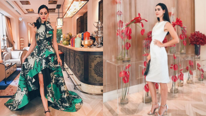 HH Hoàn Vũ Natalie Glebova khoe sắc trong thiết kế Việt Ảnh 2