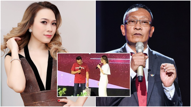 Mỹ Tâm thân thiết song ca cùng MC Lại Văn Sâm trong buổi tiệc chia tay Ảnh 2