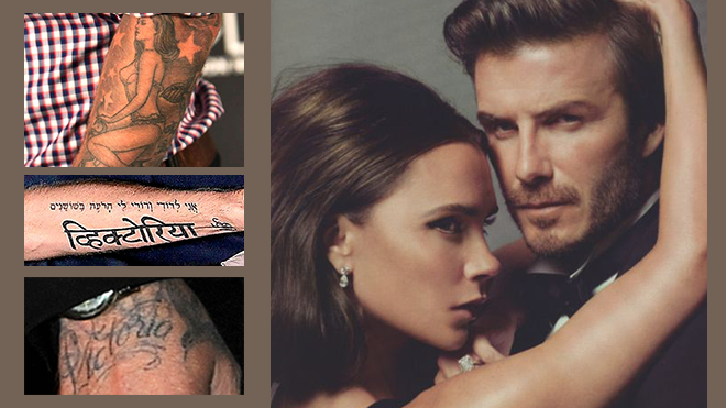 David Beckham và những hình xăm gắn liền với hình ảnh vợ con Ảnh 2