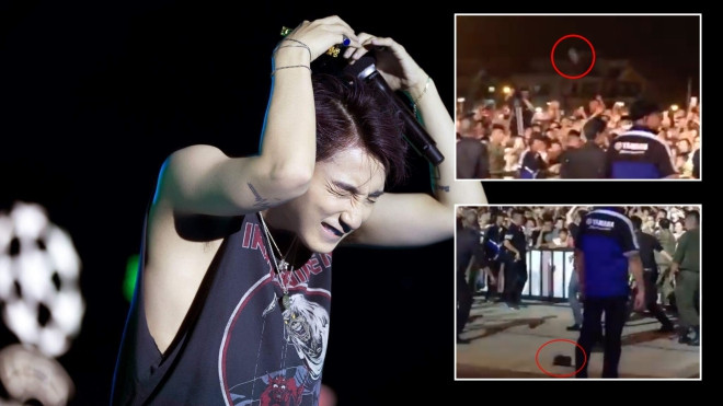 Muốn tặng đồ cho Sơn Tùng, fan Bắc Giang khiến nam ca sĩ hết hồn khi đang hát Ảnh 2