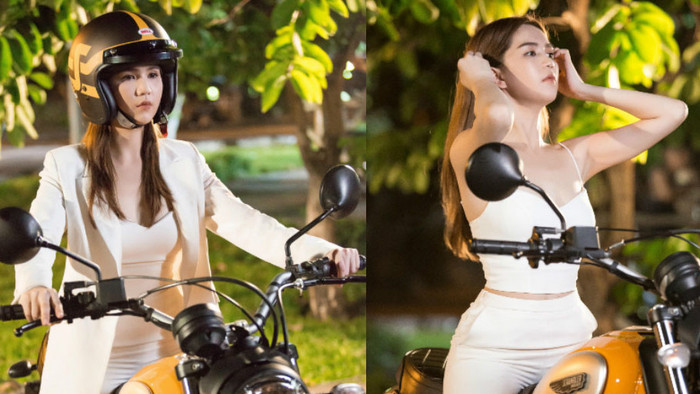 'Đả nữ' Ngọc Trinh 'cưỡi' mô-tô ngầu thì ngầu mà sexy vẫn cứ sexy! Ảnh 2