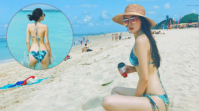 Hoa hậu Kỳ Duyên tự tin khoe thân hình mảnh khảnh với bikini giữa bãi biển Bali Ảnh 2