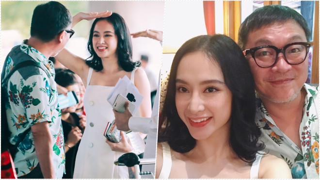 Bắt gặp Angela Phương Trinh ra sân bay đón đạo diễn người Hàn của phim 'Mùi ngò gai' đến Việt Nam Ảnh 2