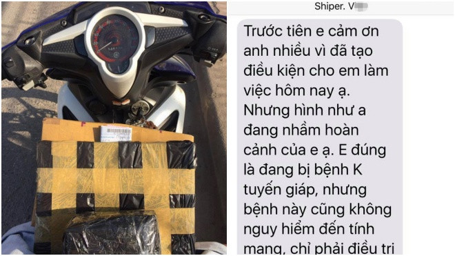 Shipper mắc bệnh ung thư được tặng 300 nghìn, dòng tin nhắn anh gửi lại sau đó khiến vị khách lặng người Ảnh 2