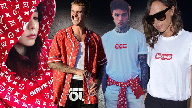 Sức hút mãnh liệt của Louis Vuitton x Supreme khiến các sao thế giới chẳng thể làm ngơ Ảnh 2