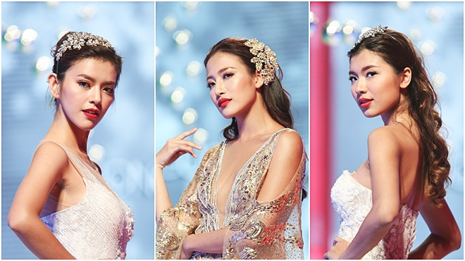 Cận cảnh top 8 The Face đẹp ngất ngây trong thử thách catwalk trên bàn tiệc Ảnh 2