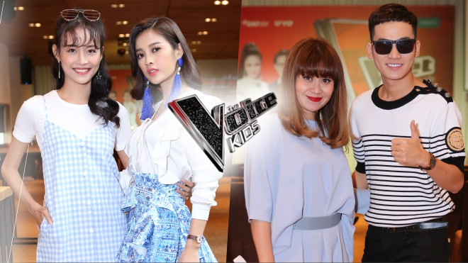 Cặp đôi 'Nhân - Duyên', Ali Hoàng Dương bất ngờ xuất hiện tại buổi họp báo Giọng hát Việt nhí 2017 Ảnh 2