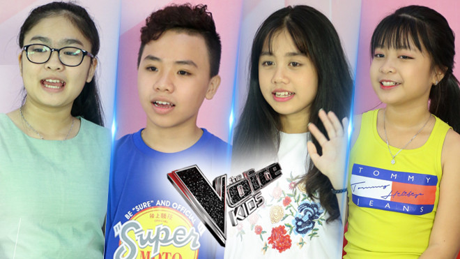Hoá thân bộ tứ HLV 2017, các thiên thần The Voice Kids thuyết phục thí sinh bằng dân ca dễ thương vô cùng Ảnh 2