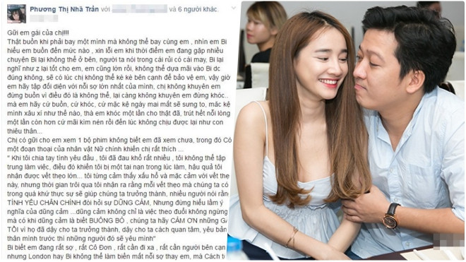 Viết ‘tâm thư’ gửi em gái, Nhã Phương ‘úp mở’ việc đã chia tay Trường Giang? Ảnh 2