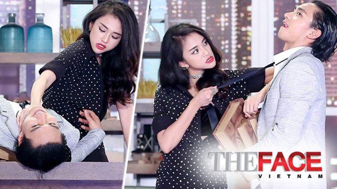 Quá nhập vai, Thiên Nga 'mạnh tay' với Hữu Vi trong thử thách mở màn tập 8 The Face Ảnh 2