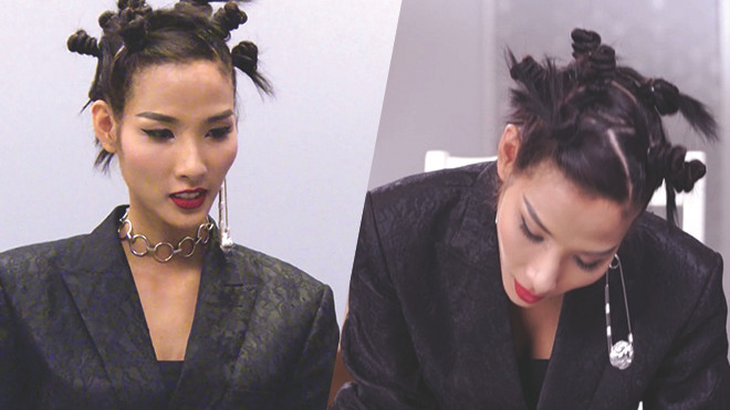 Vào cảm ơn thôi mà còn bị 'chỉnh bài', Hoàng Thùy chính xác là HLV nhọ nhất The Face! Ảnh 2