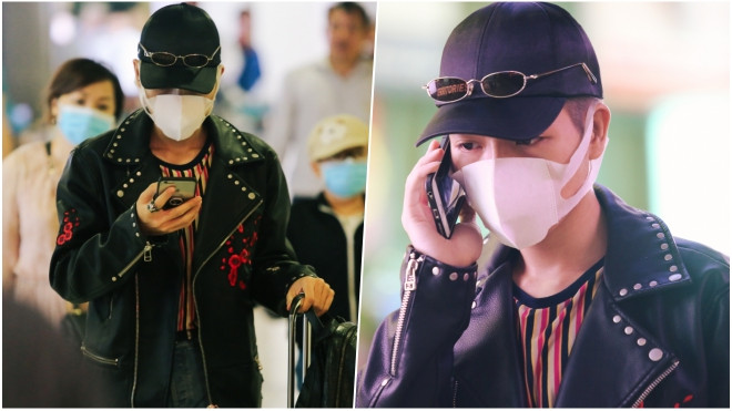 HOT: Đức Phúc đội mũ và bịt khẩu trang kín mặt, xuất hiện chớp nhoáng ở sân bay Ảnh 2