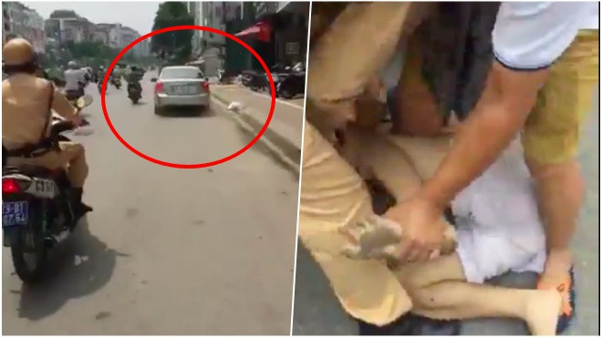 Clip: Người dân hỗ trợ CSGT truy bắt ôtô gây tai nạn như phim hành động ở Hà Nội Ảnh 2