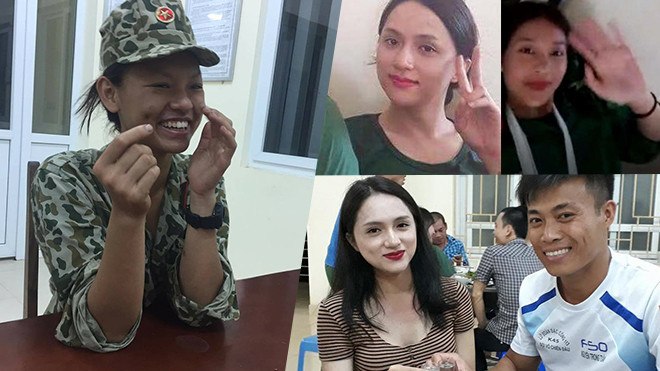 Lộ thêm ảnh Mai Ngô không chân mày, Hương Giang, Khả Ngân nhí nhảnh ghi hình Sao nhập ngũ Ảnh 2