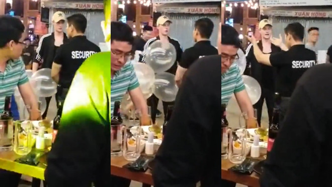 Thanh niên nước ngoài bị đánh ngã trên phố Tây vì say bóng cười Ảnh 2