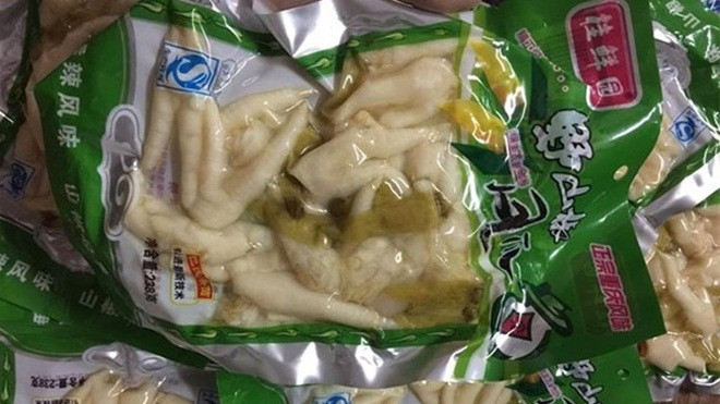 Chân gà muối Trung Quốc 9 tháng không hỏng tràn 'chợ mạng' Ảnh 2