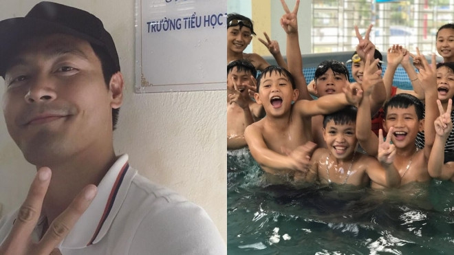 MC Phan Anh cùng dàn sao Việt quyên tặng bể bơi di động tổng trị giá trăm triệu đồng cho học sinh miền Trung Ảnh 2