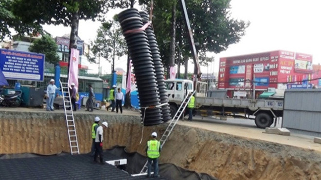 Cận cảnh hồ chống ngập thông minh đầu tiên ở Sài Gòn Ảnh 2