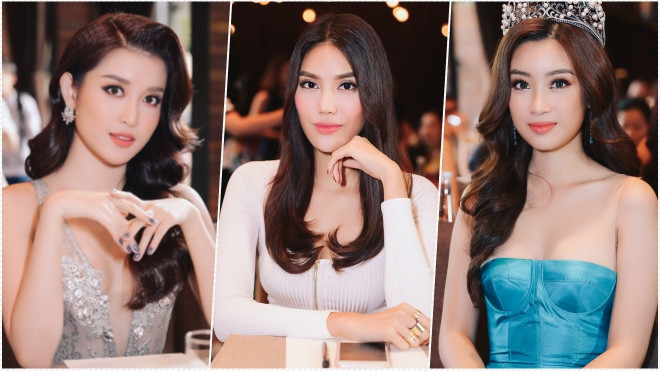 Hoa hậu Đỗ Mỹ Linh khoe vẻ đẹp quyến rũ, đọ sắc bên 'đàn chị' Lan Khuê - Huyền My Ảnh 2